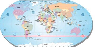 Карта Новая Зеландыя шырата